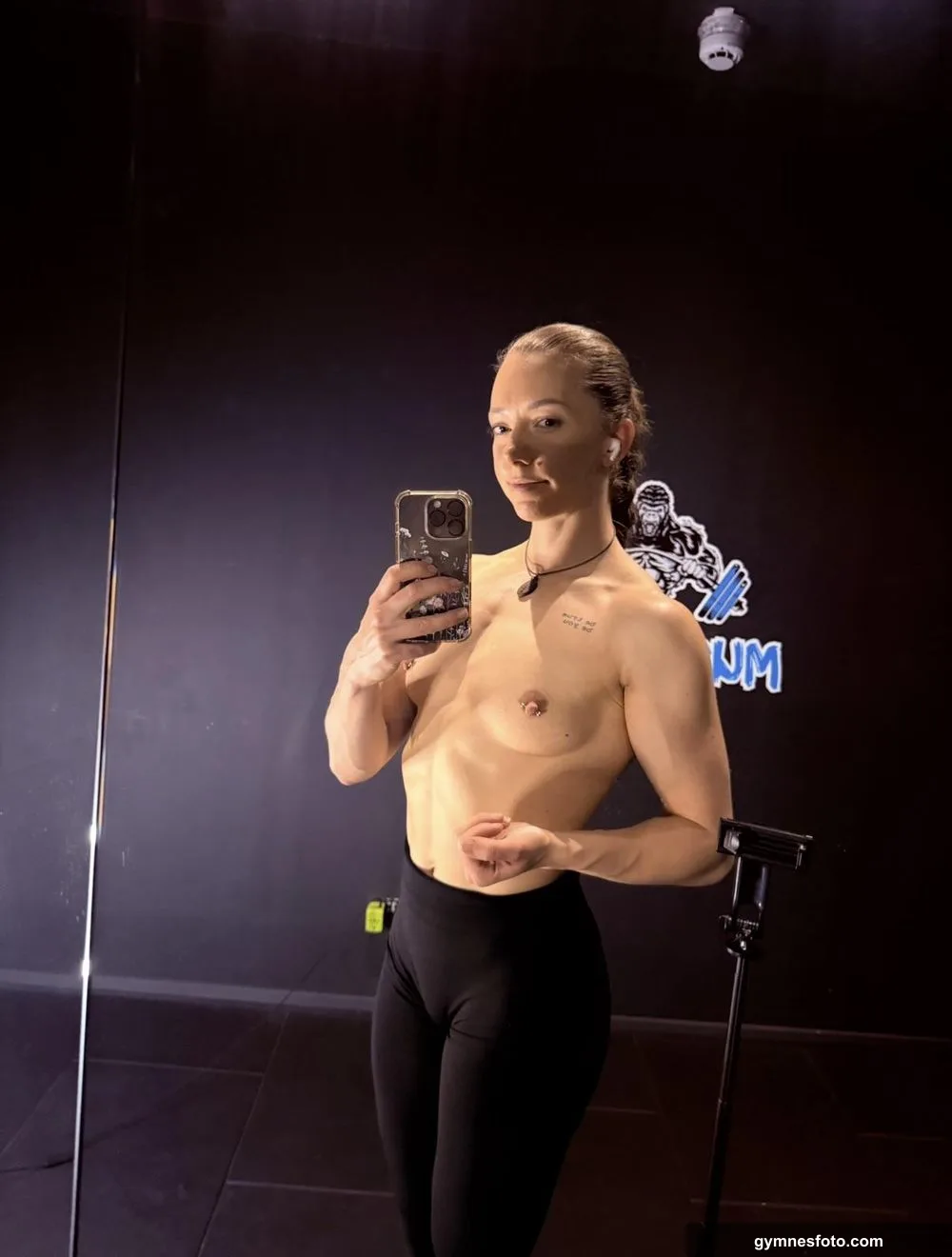 post workout selfie