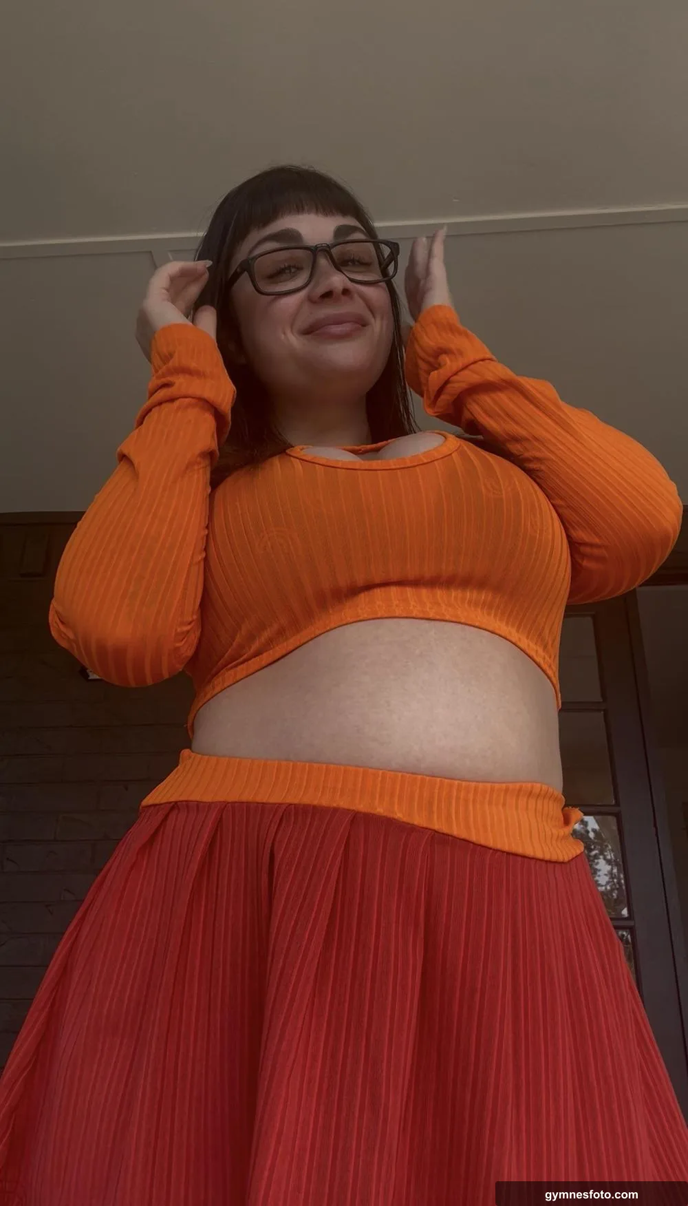 Guess where my glasses were